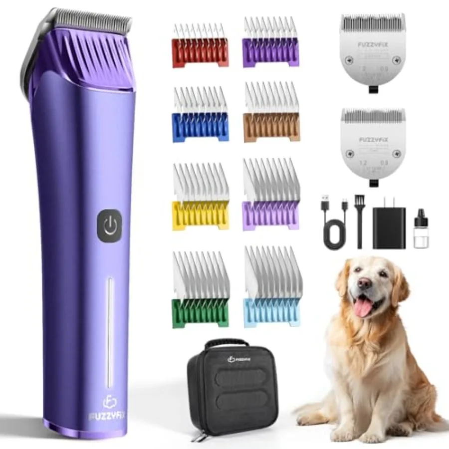 Profional Dog Grooming Clipper with Replacement Blade, 5-in-1 Adjustable A5 Blade Cordl Pet Grooming Kit 2 Speed Trimmer Hair S
Profional Dog Grooming Clipper with Replacement Blade, 5-in-1 Adjustable A5 Blade Cordl Pet Grooming Kit 2 Speed Trimmer Hair S