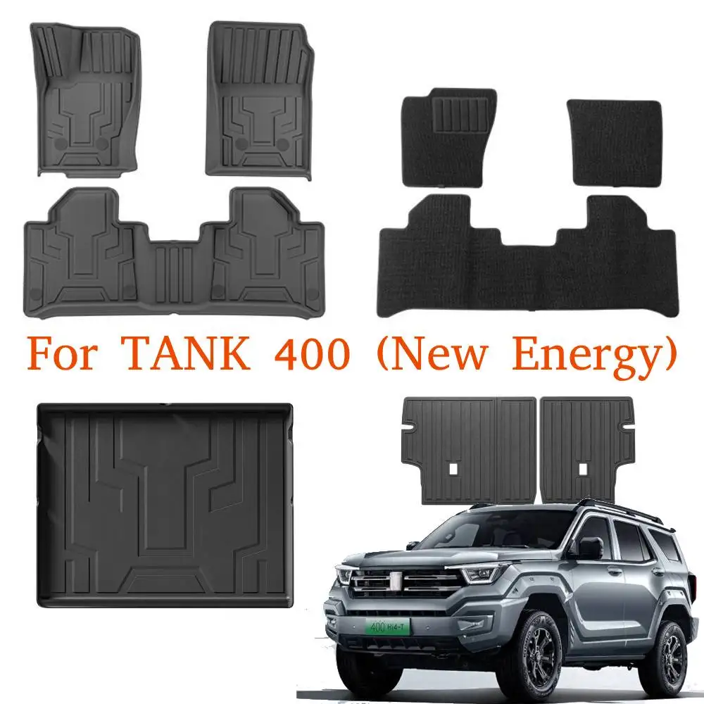 For GWM WEY TANK 400 2026-2023 year TPE Floor Mats (new energy) Left Hand Driver, Waterproof Full Set Trunk Mats & Cargo Liner
For GWM WEY TANK 400 2026-2023 year TPE Floor Mats (new energy) Left Hand Driver, Waterproof Full Set Trunk Mats & Cargo Liner