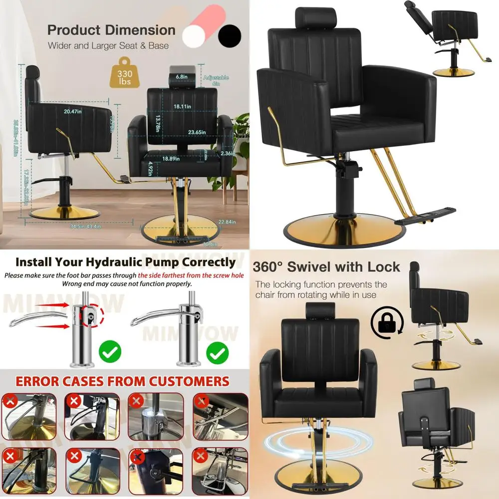 Регулируемый 90-135 ° Парикмахерское кресло с откидной спинкой на 360° ° Поворотный, многофункциональный для укладки волос, шампуня, татуировок и плетения.
Регулируемый 90-135 ° Парикмахерское кресло с откидной спинкой на 360° ° Поворотный, многофункциональный для укладки волос, шампуня, татуировок и плетения.