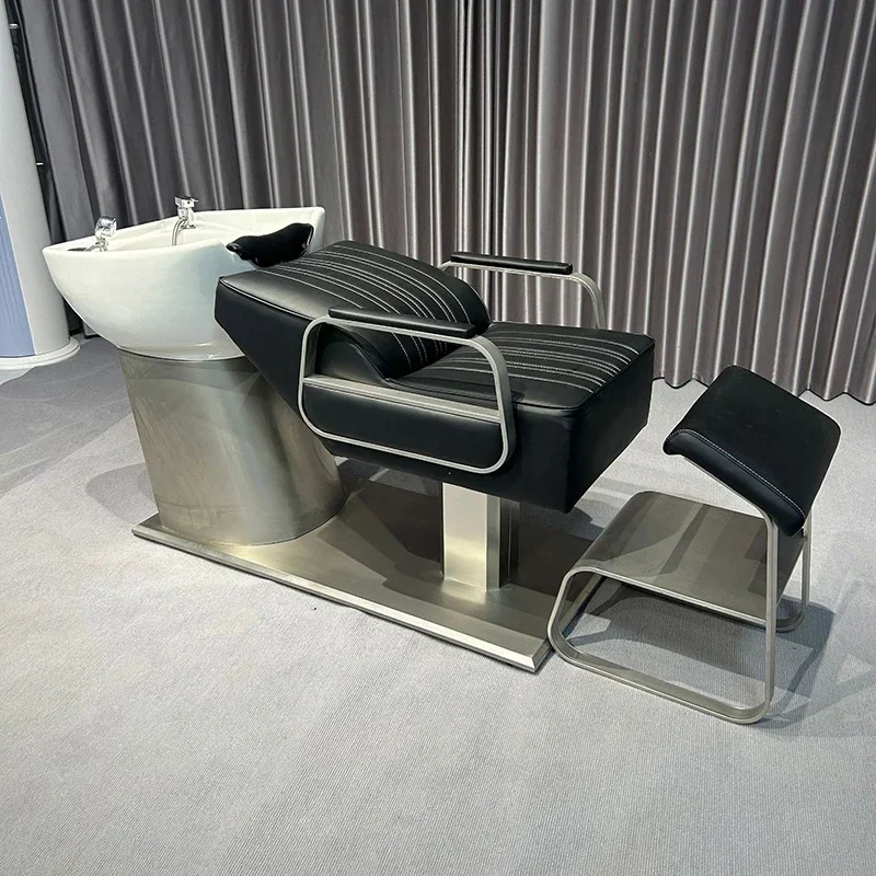 Hair Salon Ceramic Basin Nordic Metal Ergonomics Head Spa Bed Equipment Shampo Chair Luxury Adjust Salon Furniture Chuveiro FYSB
Hair Salon Ceramic Basin Nordic Metal Ergonomics Head Spa Bed Equipment Shampo Chair Luxury Adjust Salon Furniture Chuveiro FYSB