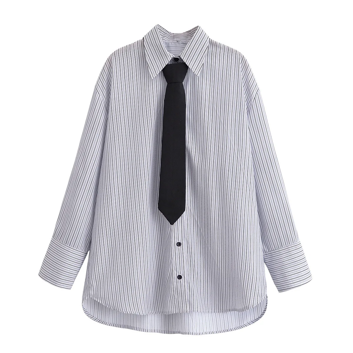Dave&Di 2026 New Summer Style Mid Length Tie Striped Long Sleeved Shirt Top
Dave&Di 2026 New Summer Style Mid Length Tie Striped Long Sleeved Shirt Top