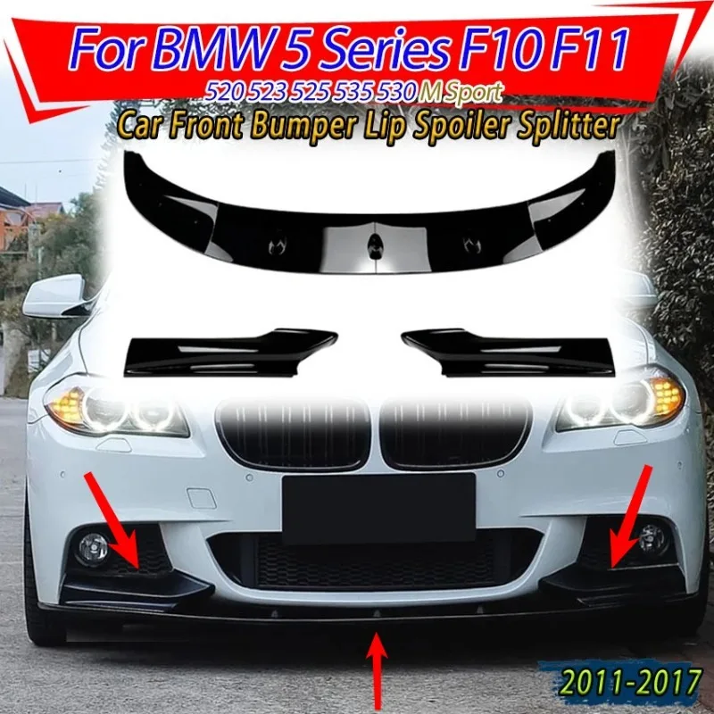 Car Front Bumper Lip Spoiler Splitter For BMW 5 Series F10 F11 520 523 525 535 530 M Sport 2011-2017 For Body Kits Auto Parts
Car Front Bumper Lip Spoiler Splitter For BMW 5 Series F10 F11 520 523 525 535 530 M Sport 2011-2017 For Body Kits Auto Parts