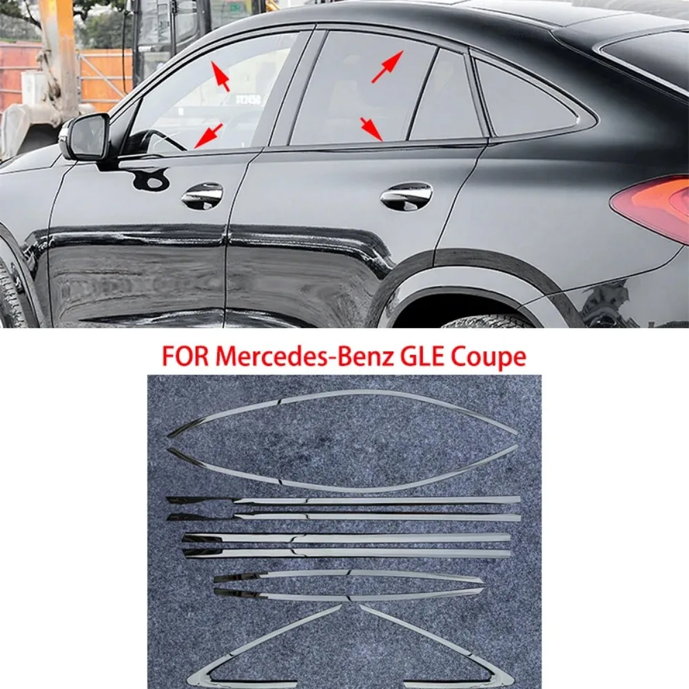 For Mercedes-Benz GLE Coupe C292 2015-2019 C167 2020-2025 Stainless Steel Exterior Window Molding Strip Sill Side Cover Trim
For Mercedes-Benz GLE Coupe C292 2015-2019 C167 2020-2025 Stainless Steel Exterior Window Molding Strip Sill Side Cover Trim