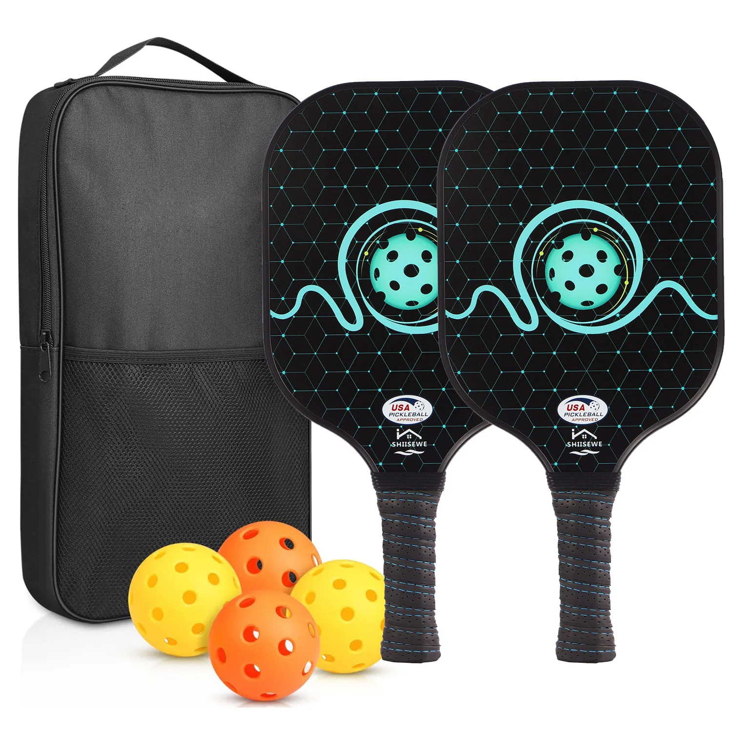 Professional Pickleball Paddles Set Fiberglass Material Usapa Approved Training Pickleball Rackets For Outdoor Sports
Professional Pickleball Paddles Set Fiberglass Material Usapa Approved Training Pickleball Rackets For Outdoor Sports