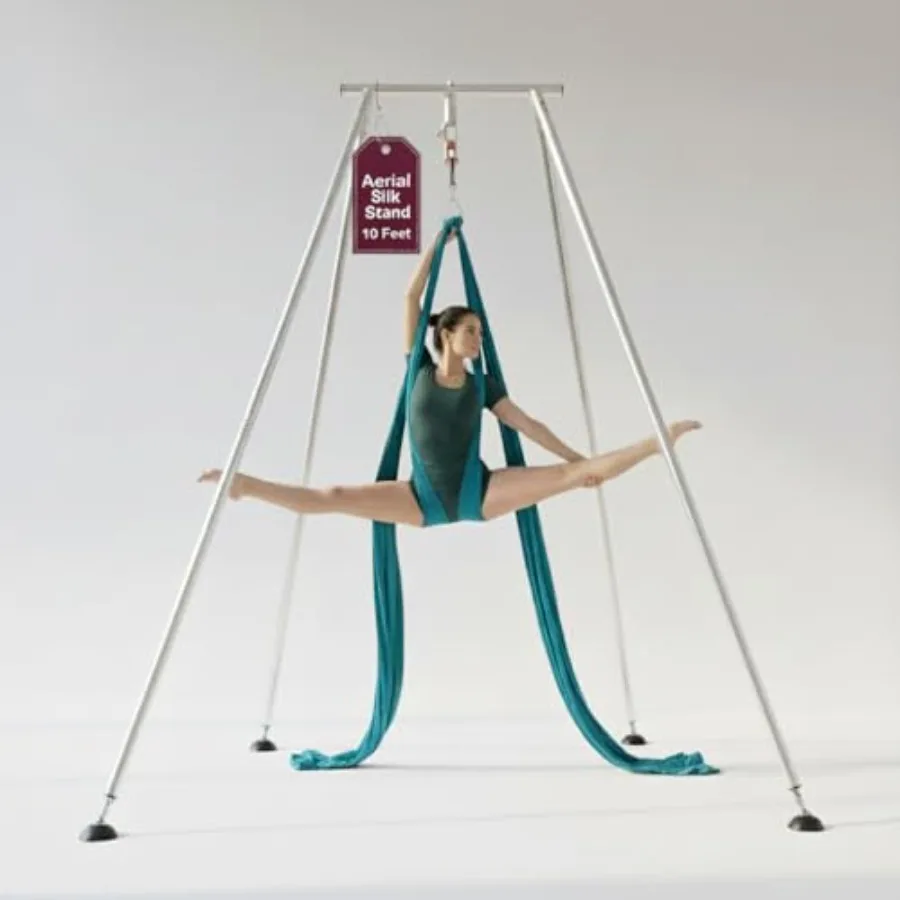 Aerial Silks Yoga Swing for Home Indoor Outdoor Use Nylon Fabric Black Heavy-Duty 2000lb Capacity with Portable Rig Setup
Aerial Silks Yoga Swing for Home Indoor Outdoor Use Nylon Fabric Black Heavy-Duty 2000lb Capacity with Portable Rig Setup