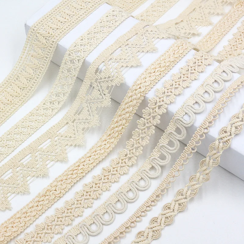 Ivory Cotton Fabric Lace Trim Tape for Accessories, Clothing, Shoes, Bags | 20 Yards
Ivory Cotton Fabric Lace Trim Tape for Accessories, Clothing, Shoes, Bags | 20 Yards