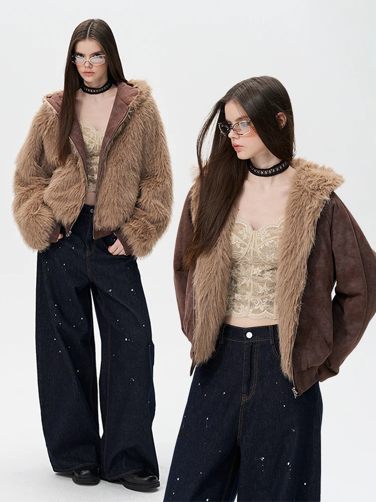 24olvides Зимняя утепленная двусторонняя толстовка-куртка Mountain Eagle из мягкого хлопка для женщин, короткий рукав
24olvides Зимняя утепленная двусторонняя толстовка-куртка Mountain Eagle из мягкого хлопка для женщин, короткий рукав