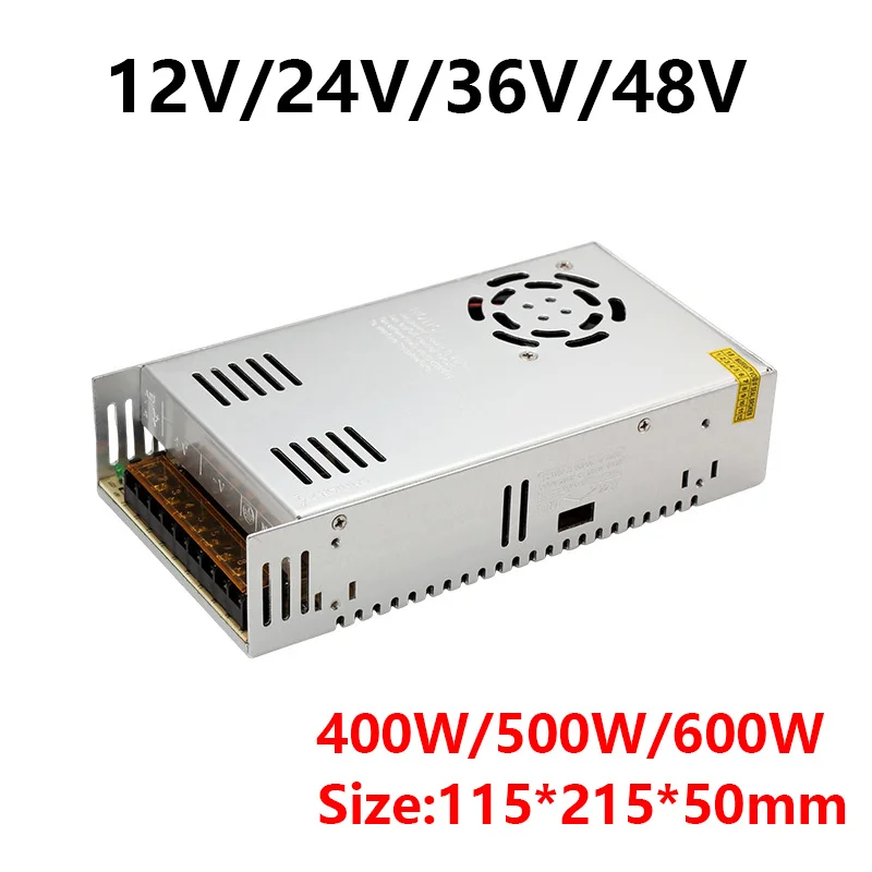 500W 600W Switching Power Supply AC 110V 220V To DC 5V 12V 24V 36V 48V Power Supply Source Transformers 600W For LED Light
500W 600W Switching Power Supply AC 110V 220V To DC 5V 12V 24V 36V 48V Power Supply Source Transformers 600W For LED Light
