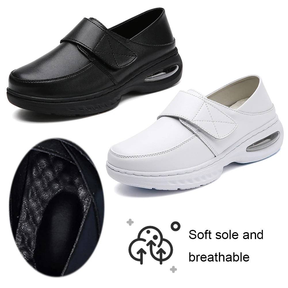 Womens Healthcare Nursing Shoes Breathable Leather Restaurant Loafer Soft-Soled Medical Shoes Flat Versatile Shoes
Womens Healthcare Nursing Shoes Breathable Leather Restaurant Loafer Soft-Soled Medical Shoes Flat Versatile Shoes