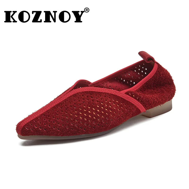Koznoy 1.5cm Summer Point Toe Suede Cow Genuine Leather Women Sandals Fashion Ladies Ethnic Sandals Slip on Slippers Shoes
Koznoy 1.5cm Summer Point Toe Suede Cow Genuine Leather Women Sandals Fashion Ladies Ethnic Sandals Slip on Slippers Shoes