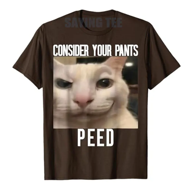 Consider Your Pants Peed Weird Cat Meme Funny Memes Brainrot T-Shirt Kitty AI Oddly Specific Y2K Sarcastic Saying Tee Novelty
Consider Your Pants Peed Weird Cat Meme Funny Memes Brainrot T-Shirt Kitty AI Oddly Specific Y2K Sarcastic Saying Tee Novelty