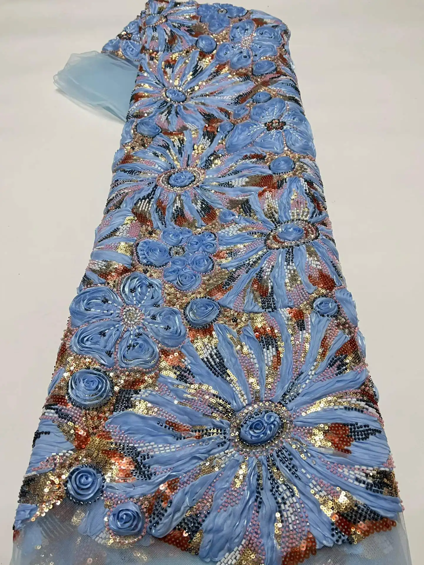 Luxury African Lace Fabric 2026 Sequins Beaded Embroidery Groom Nigerian High Quality French Lace Fabric for Wedding Dress
Luxury African Lace Fabric 2026 Sequins Beaded Embroidery Groom Nigerian High Quality French Lace Fabric for Wedding Dress