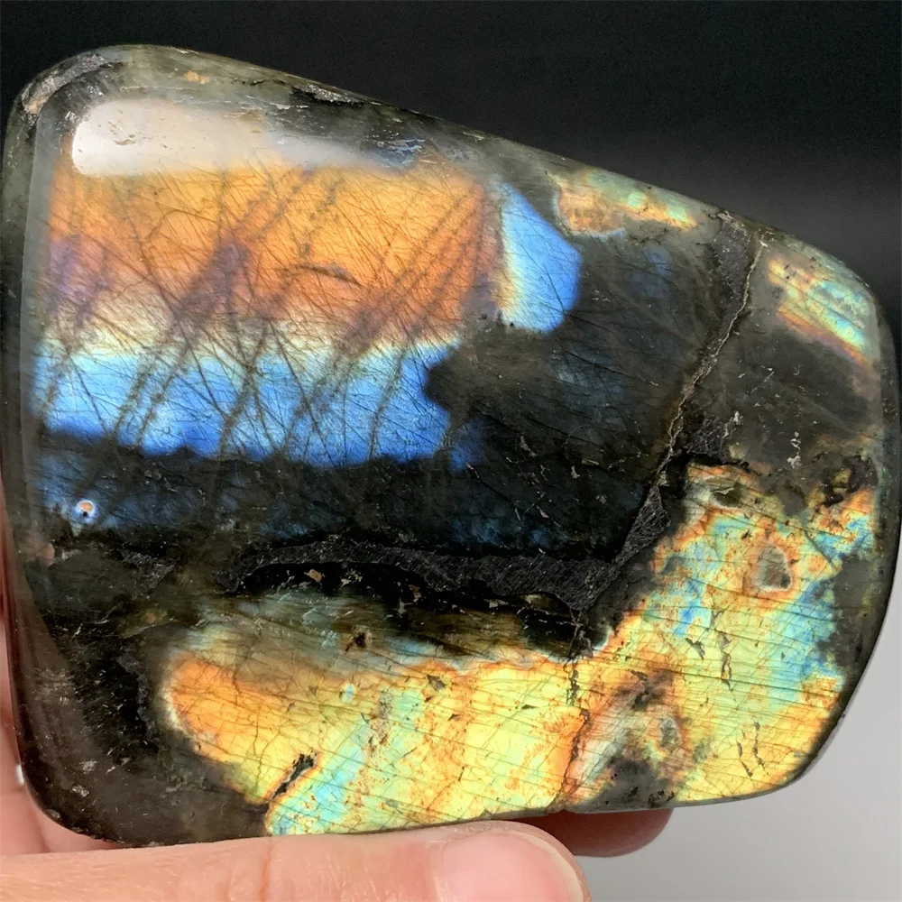 Double-Direction Light Natural Colorful Yellow Blue Purple Light Labradorite Ornament Standing Orange Silver Light Labrador Bead
Double-Direction Light Natural Colorful Yellow Blue Purple Light Labradorite Ornament Standing Orange Silver Light Labrador Bead