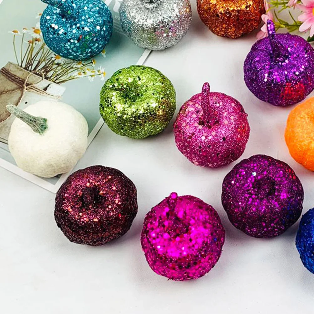 12Pcs Lifelike Glitter Simulation Pumpkin Halloween Decor Orange Pumpkins Party Supplies Indoor Table Decoration
12Pcs Lifelike Glitter Simulation Pumpkin Halloween Decor Orange Pumpkins Party Supplies Indoor Table Decoration