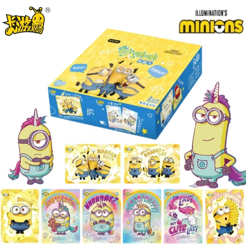 KAYOU новая серия миньонов, милые карты, официальная натуральная коллекция персонажей аниме, игрушечные карты, детский праздничный подарок, оригинальная коробка
KAYOU новая серия миньонов, милые карты, официальная натуральная коллекция персонажей аниме, игрушечные карты, детский праздничный подарок, оригинальная коробка