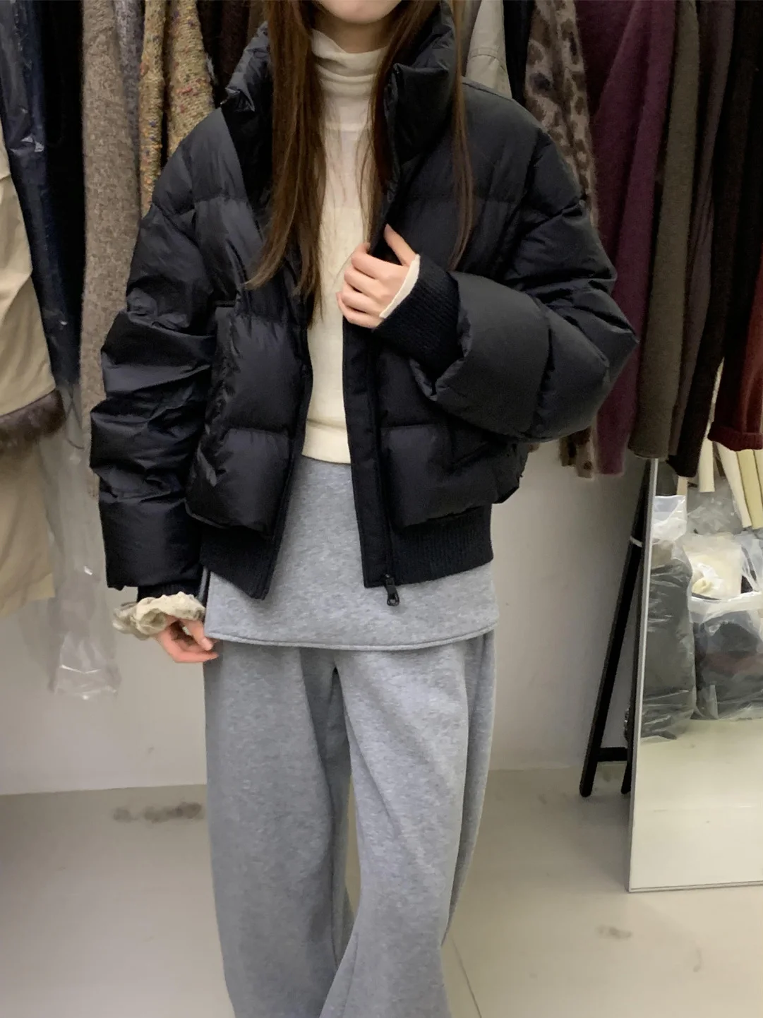 High Quality Thick Casual Collar Cotton Jacket Women's Fashion Simple Black Winter New Arrival Versatile Outerwear Coat
High Quality Thick Casual Collar Cotton Jacket Women's Fashion Simple Black Winter New Arrival Versatile Outerwear Coat