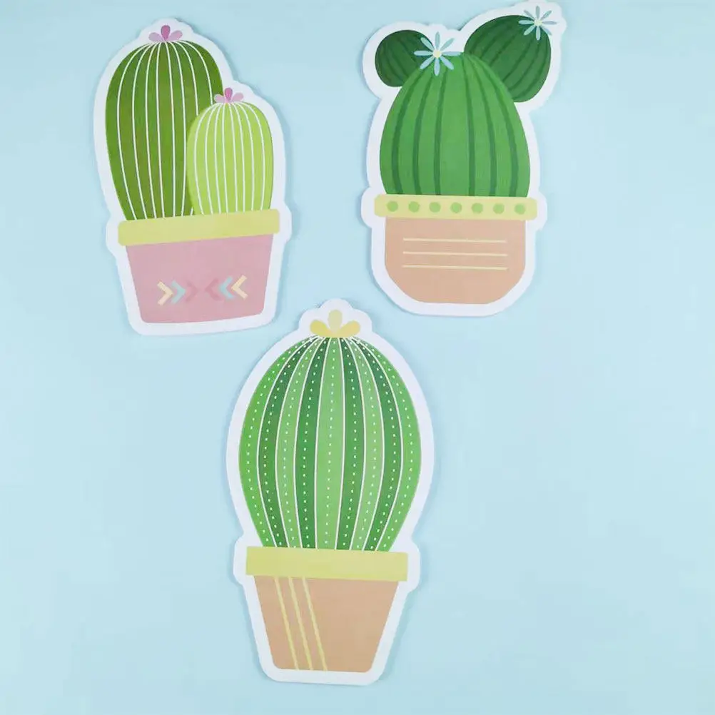 6 Pads Cartoon Cactus Tearable Sticky Memo Notes 30 Sheets Per Pad Cute Fun Office Supplies Mini Notepads for School Home
6 Pads Cartoon Cactus Tearable Sticky Memo Notes 30 Sheets Per Pad Cute Fun Office Supplies Mini Notepads for School Home