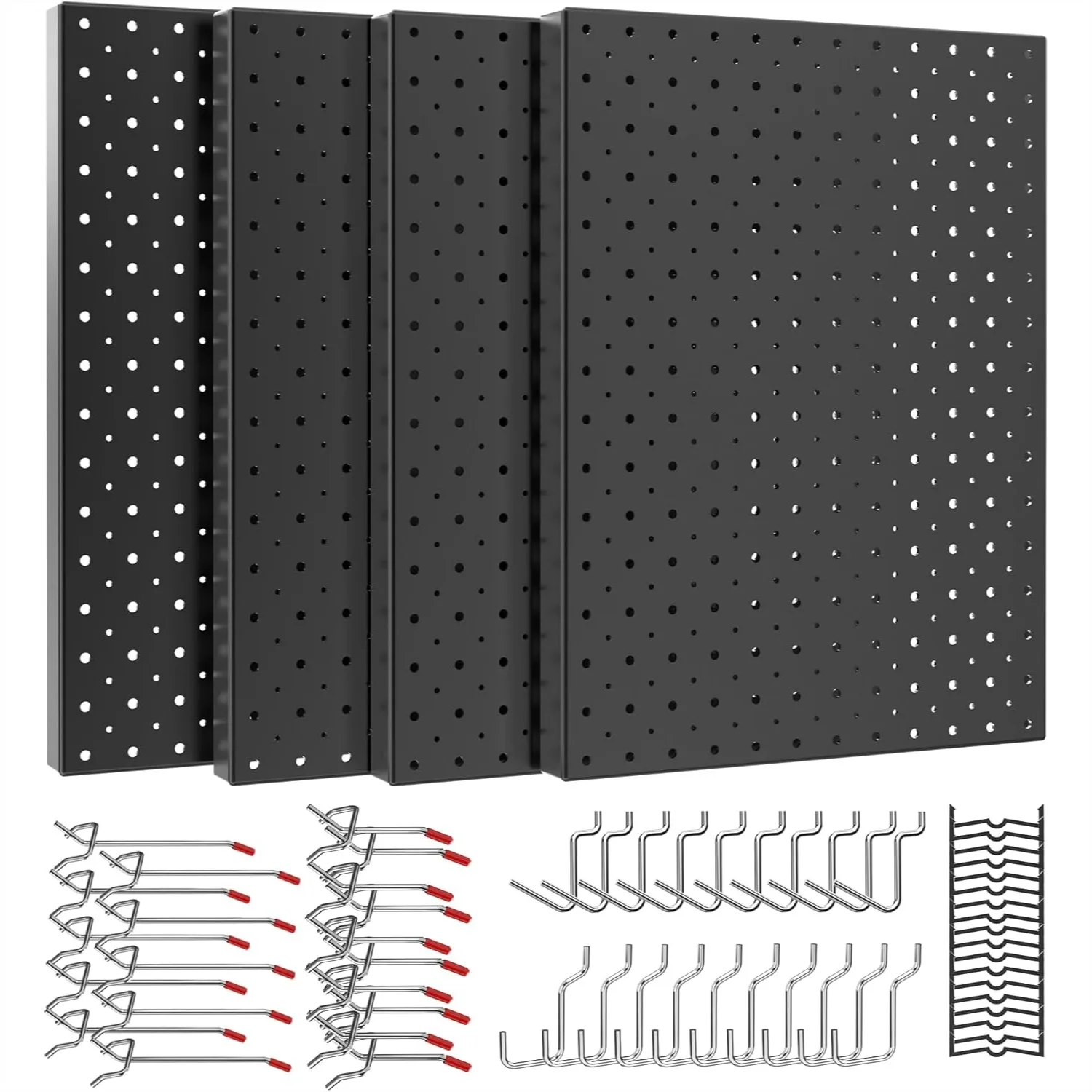 Metal Peg Board Panels with Hooks, 74pcs Pegboard Wall Tool Organizer for Garage, 16x12 inch, Rust-Resistant
Metal Peg Board Panels with Hooks, 74pcs Pegboard Wall Tool Organizer for Garage, 16x12 inch, Rust-Resistant