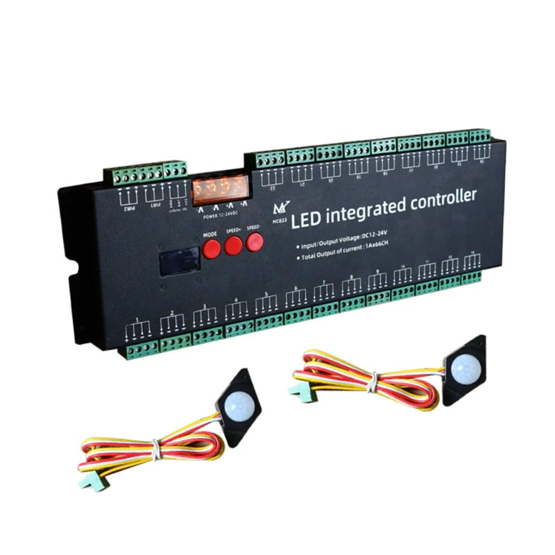 Led Ladder Step RGB Strip Controller PIR Motion Sensor Stair Light 22 Channel Led Lights IC 1903 Pixel Magic Controller
Led Ladder Step RGB Strip Controller PIR Motion Sensor Stair Light 22 Channel Led Lights IC 1903 Pixel Magic Controller