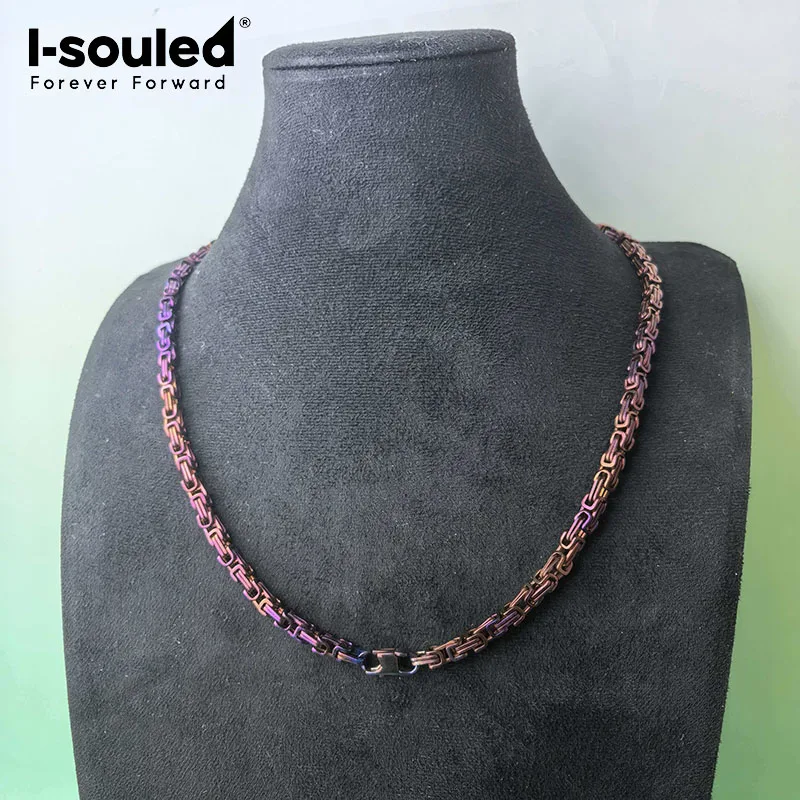 5.0mm pure titanium emperor chain necklace, colorful, fashionable and beautiful, atmospheric and lightweight, waterproof and ant
5.0mm pure titanium emperor chain necklace, colorful, fashionable and beautiful, atmospheric and lightweight, waterproof and ant