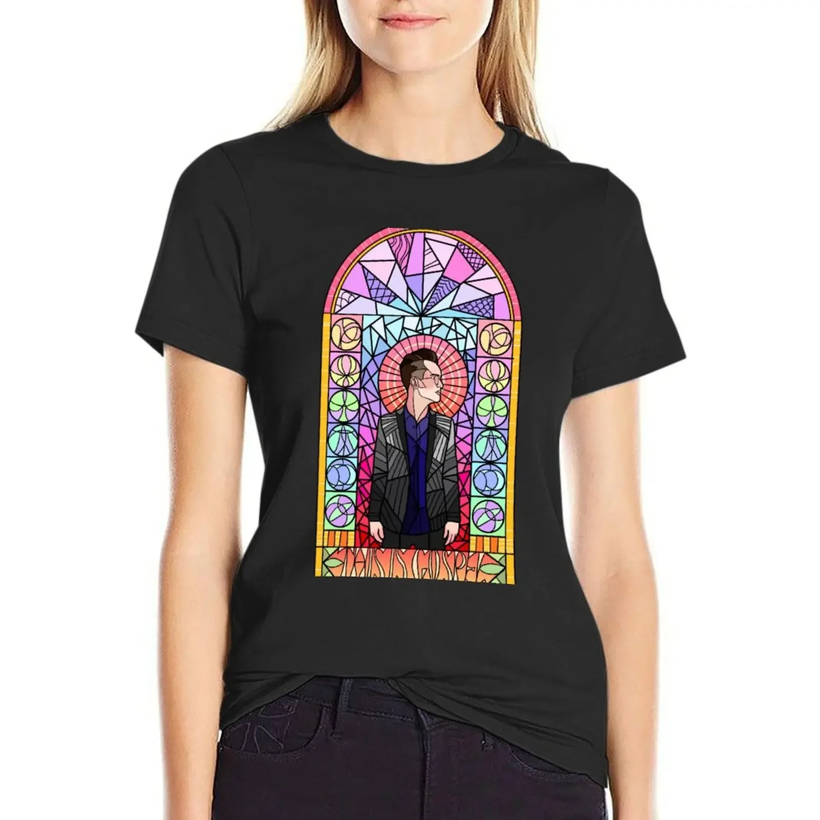 This is Gospel Stain Glass T-shirt tops cute tops animal print shirt for girls t shirts for Women loose fit
This is Gospel Stain Glass T-shirt tops cute tops animal print shirt for girls t shirts for Women loose fit