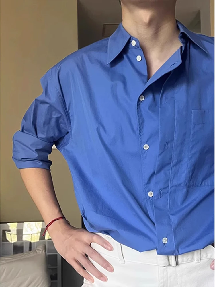 Cleanfit Deconstructed Long Sleeve Shirt Men's Klein Blue Spring Casual Loose Fit Premium Feeling Iron Free Trendy Button up
Cleanfit Deconstructed Long Sleeve Shirt Men's Klein Blue Spring Casual Loose Fit Premium Feeling Iron Free Trendy Button up