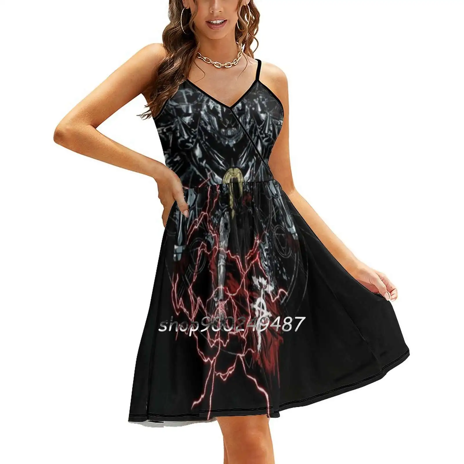 Fullmetal Graffiti Sweet Summer Casual Sling Dresses Korean Women Sexy Sundress Fullmetal Alchemist Fullmetal Alchemist Edward
Fullmetal Graffiti Sweet Summer Casual Sling Dresses Korean Women Sexy Sundress Fullmetal Alchemist Fullmetal Alchemist Edward