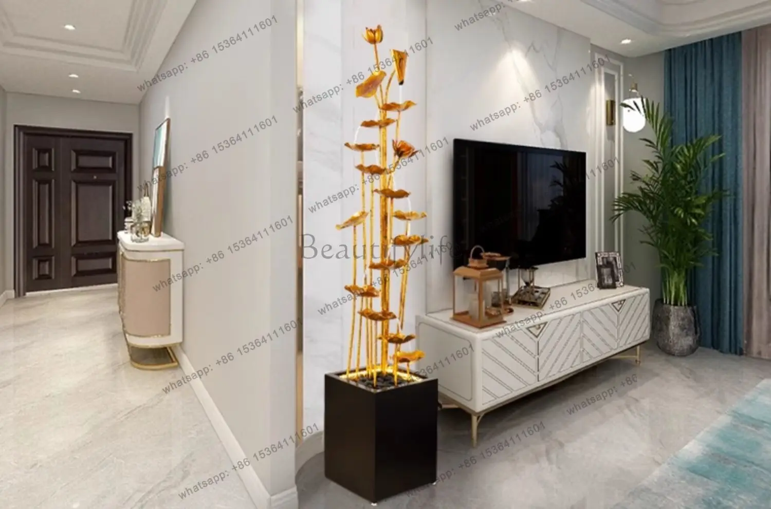living room floor ornament circulating water creative scene fountain lucky TV cabinet next to high-end decoration
living room floor ornament circulating water creative scene fountain lucky TV cabinet next to high-end decoration