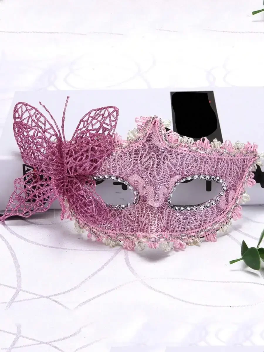 Pink Lace Butterfly Masquerade Mask For Women Party Costume Half Face Eye Mask
Pink Lace Butterfly Masquerade Mask For Women Party Costume Half Face Eye Mask