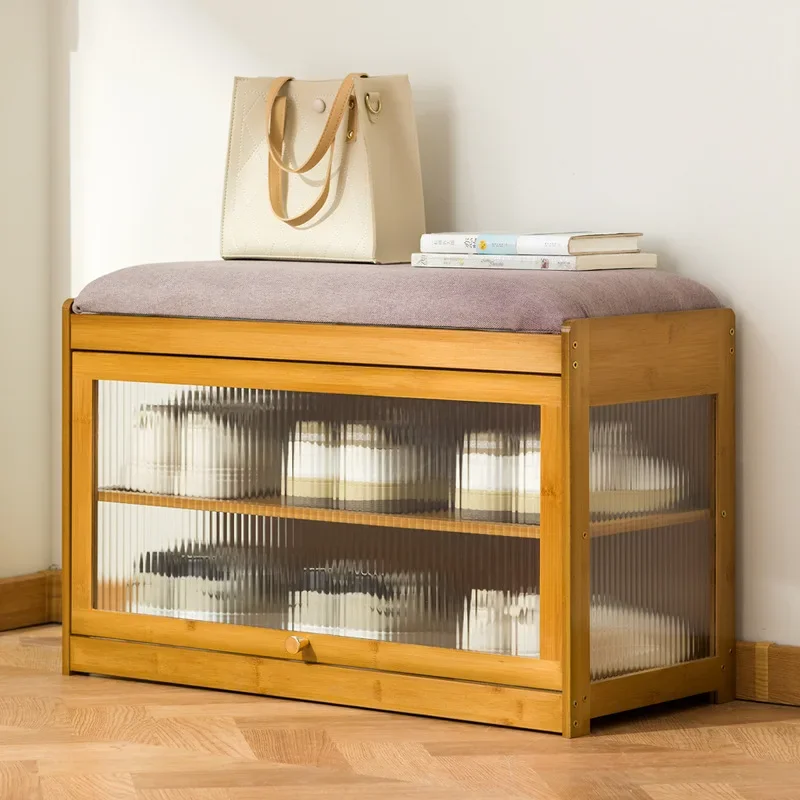 Modern Shoe changing stool at the entrance, home shoe cabinet with integrated seat and bench, long bench for entry
Modern Shoe changing stool at the entrance, home shoe cabinet with integrated seat and bench, long bench for entry