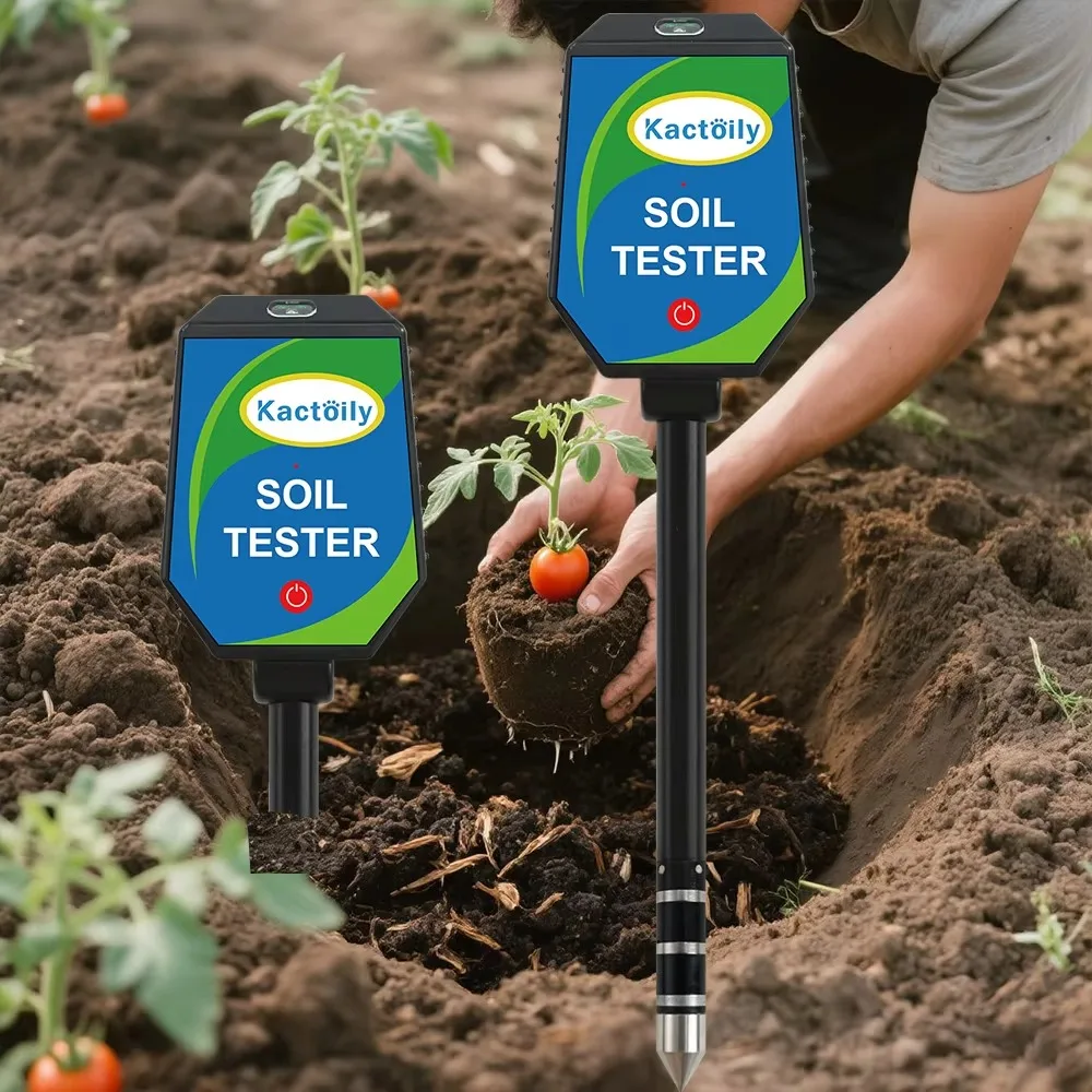 8-in-1 Bluetooth Soil Tester PH EC Temp Humidity Salt Sunlight Fertility for Outdoor Garden
8-in-1 Bluetooth Soil Tester PH EC Temp Humidity Salt Sunlight Fertility for Outdoor Garden