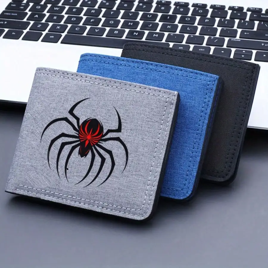 1pc Spider Print Short Wallet, Coin Purse With Multiple Card Slots, Casual Bifold Wallet, Suitable As Gift For Valentine's Day, Halloween, Christmas
1pc Spider Print Short Wallet, Coin Purse With Multiple Card Slots, Casual Bifold Wallet, Suitable As Gift For Valentine's Day, Halloween, Christmas