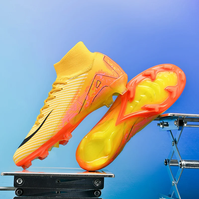 New Men Soccer Shoes Outdoor Long Spikes Sport Non Slip Football Boots Boys Adult Training Cleats Match Breathable Comfortable
New Men Soccer Shoes Outdoor Long Spikes Sport Non Slip Football Boots Boys Adult Training Cleats Match Breathable Comfortable