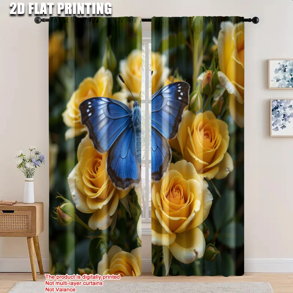 2pcs, 2D flat printing Curtain Blue butterflies and yellow roses Protecting Privacy Wall Decor for Multipurpose Various Event
2pcs, 2D flat printing Curtain Blue butterflies and yellow roses Protecting Privacy Wall Decor for Multipurpose Various Event