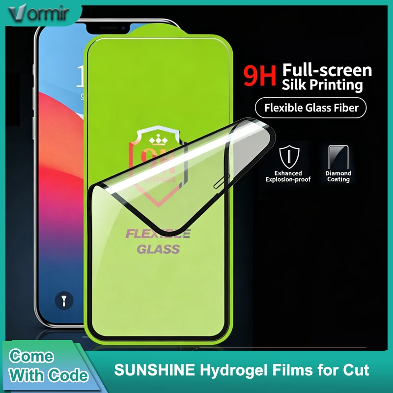 VORMIR Explosion-proof Film 9H Full Screen Mobile Phone Screen Protector for iPhone 17 Pro Shatterproof Tempered Glass Film
VORMIR Explosion-proof Film 9H Full Screen Mobile Phone Screen Protector for iPhone 17 Pro Shatterproof Tempered Glass Film