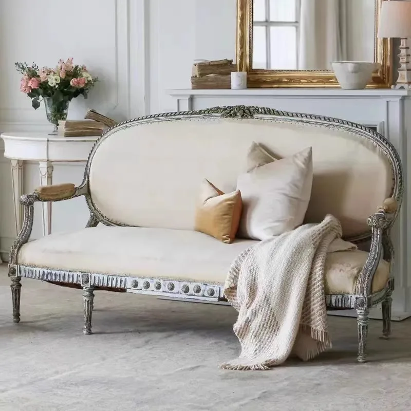 Rural solid wood retro carved single and double three-person sofa adult children's studio furniture customization
Rural solid wood retro carved single and double three-person sofa adult children's studio furniture customization