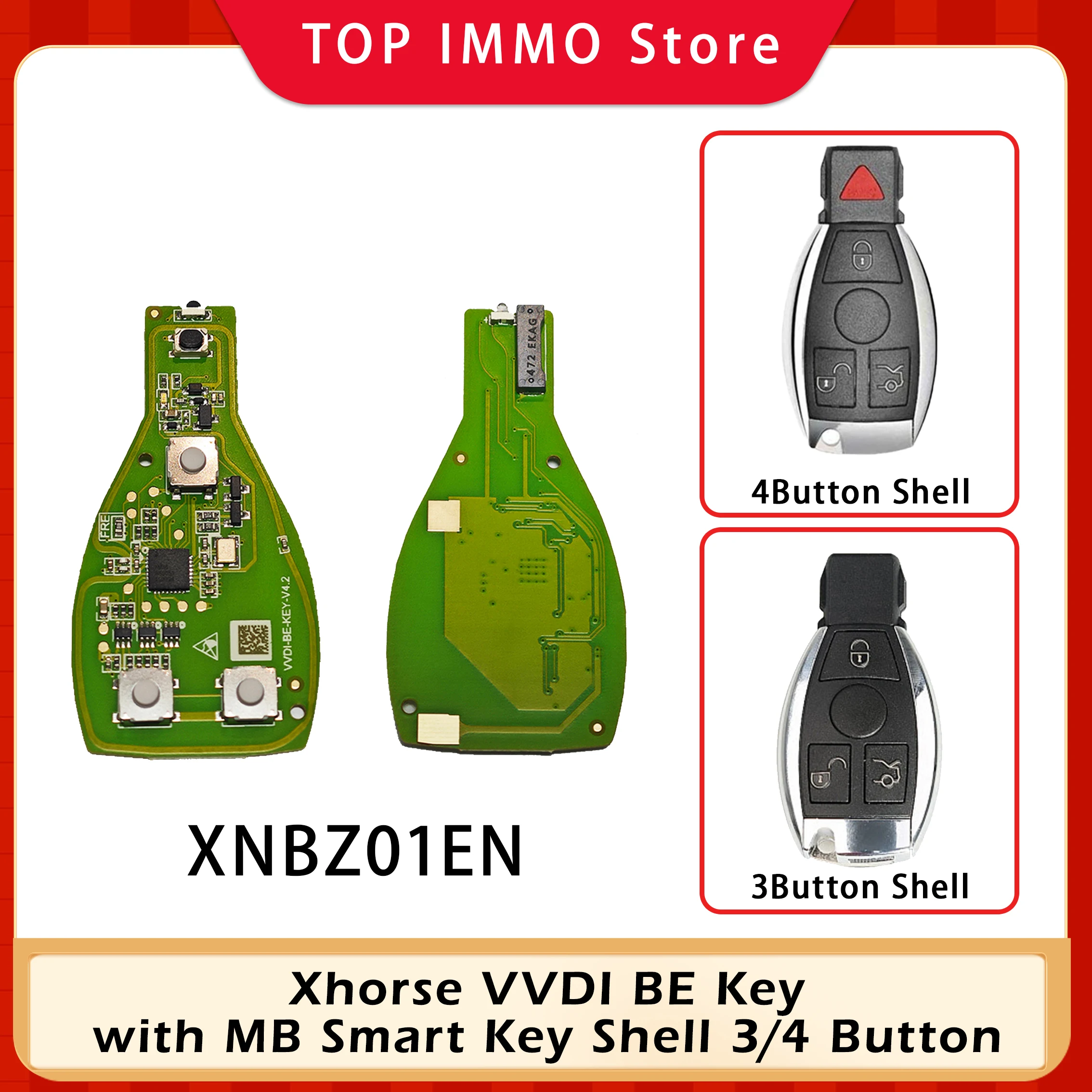 1/5/10PCS Xhorse VVDI XNBZ01EN Remote Key PCB With 3/4 Button Shell Improved Version V4.2 for for VVDI2/Mini Key Tool/Key Tool
1/5/10PCS Xhorse VVDI XNBZ01EN Remote Key PCB With 3/4 Button Shell Improved Version V4.2 for for VVDI2/Mini Key Tool/Key Tool