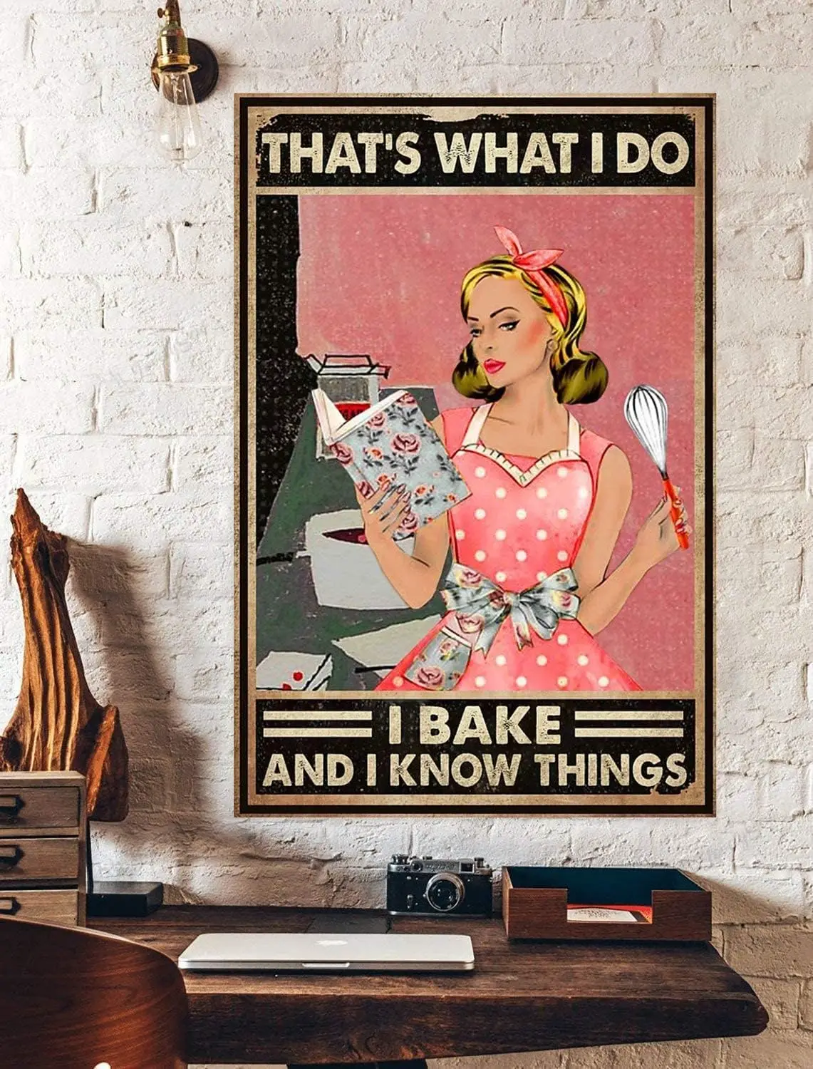 That S What I Do I Bake And I Know Things Retro Metal Tin Sign Vintage Aluminum Sign For Home Decor Room Metal Decor
That S What I Do I Bake And I Know Things Retro Metal Tin Sign Vintage Aluminum Sign For Home Decor Room Metal Decor