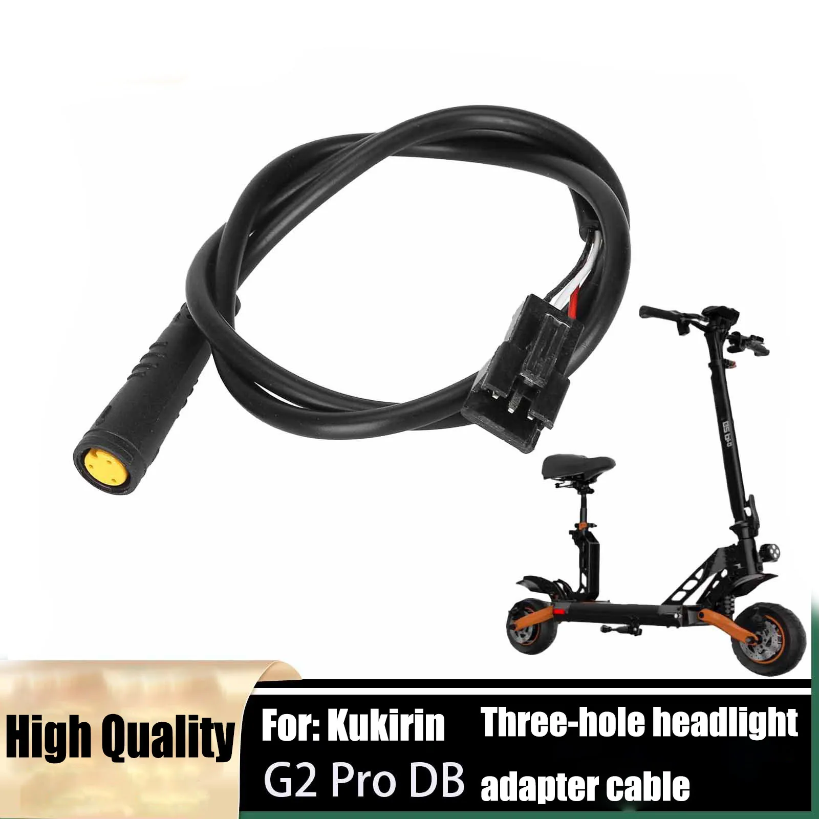 For KukirinG2ProDB Scooter Headlight Adapter Cable Scooter Three Hole Front Headlight Adapter Cable for Kukirin Front Lighting
For KukirinG2ProDB Scooter Headlight Adapter Cable Scooter Three Hole Front Headlight Adapter Cable for Kukirin Front Lighting