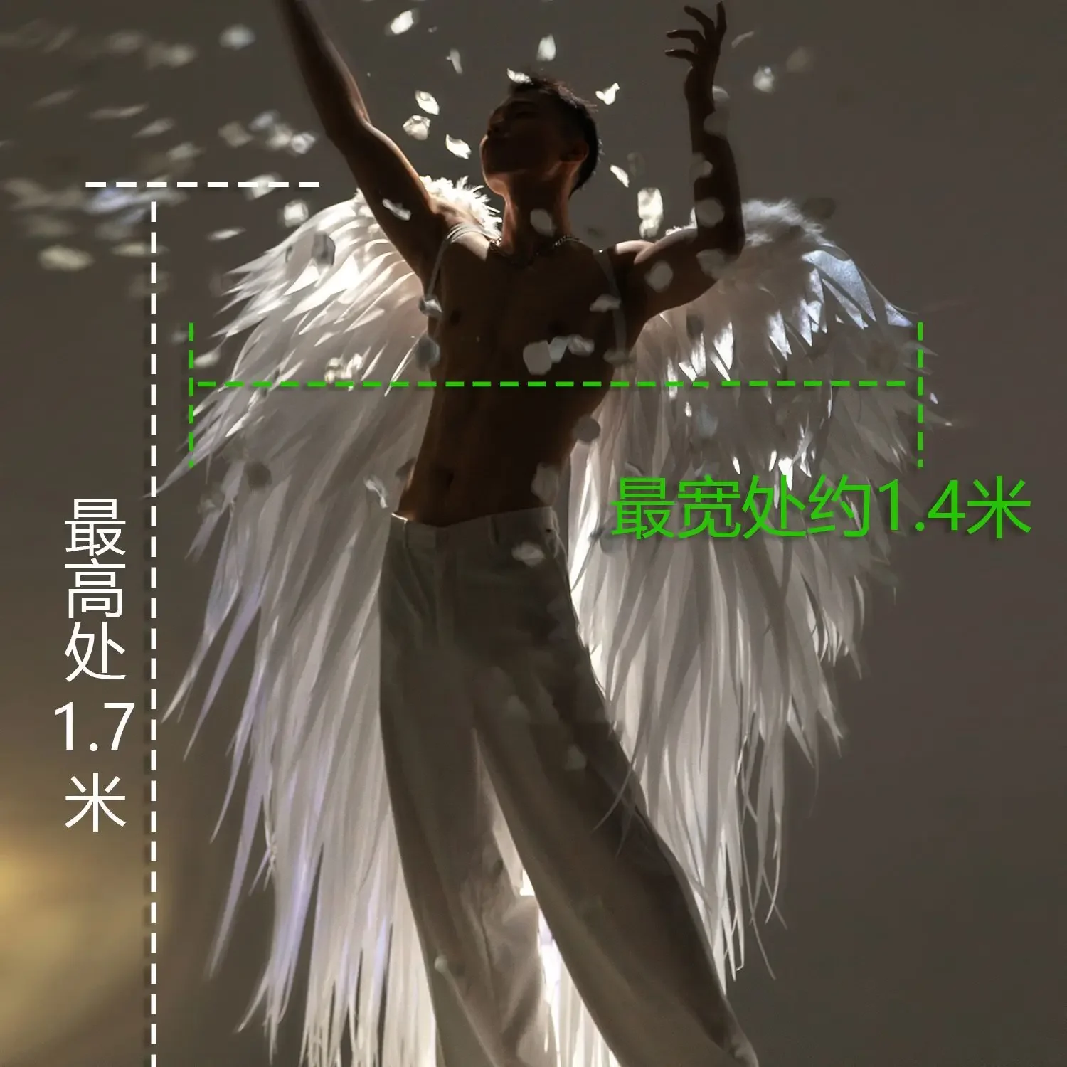 New Internet Celebrity Wings Photo Wings Model Catwalk Costume Super Wings Nightclub Performance Props Halloween Party Props
New Internet Celebrity Wings Photo Wings Model Catwalk Costume Super Wings Nightclub Performance Props Halloween Party Props