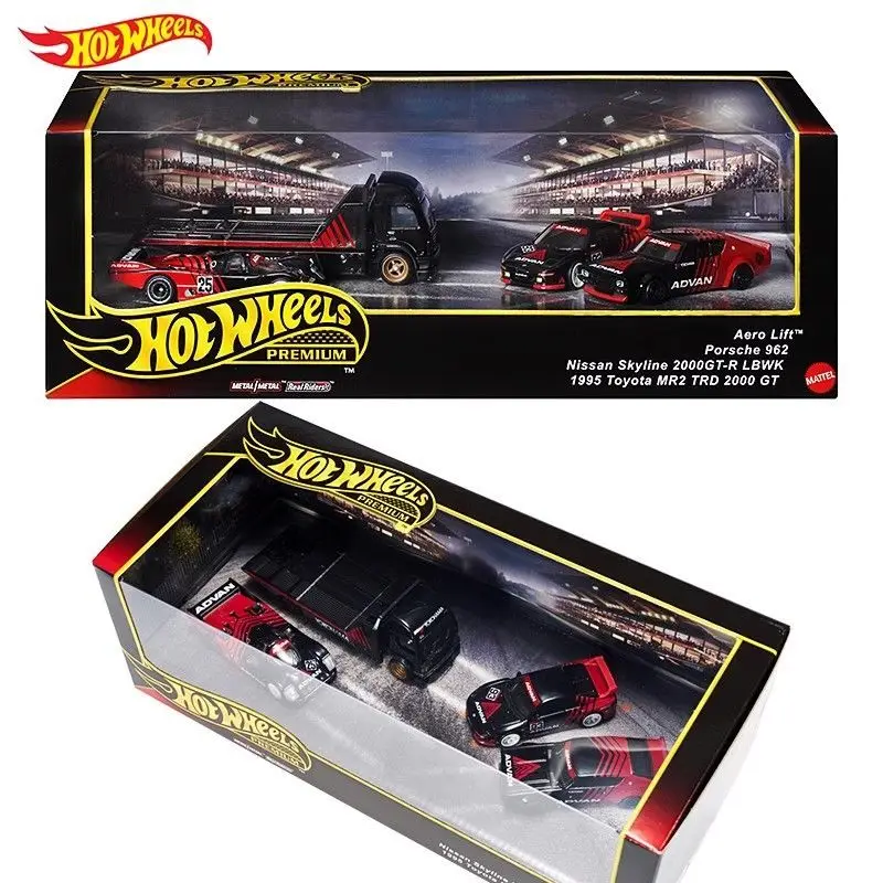 Genuine Hot Wheels Premium Garage Advan Aero Lift Porsche 962 Nissan Skyline 1/64 Diecast Vehicle Model Collection Toy Gmh39
Genuine Hot Wheels Premium Garage Advan Aero Lift Porsche 962 Nissan Skyline 1/64 Diecast Vehicle Model Collection Toy Gmh39
