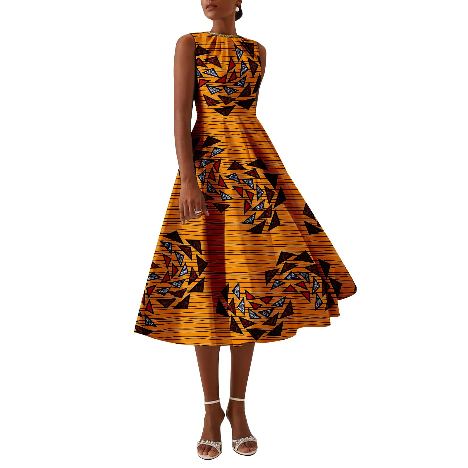 Afripride African Style Dashiki Women's Sleeveless Mid-Length Summer Casual Dress Neckline Beaded Embellishment 2525032
Afripride African Style Dashiki Women's Sleeveless Mid-Length Summer Casual Dress Neckline Beaded Embellishment 2525032