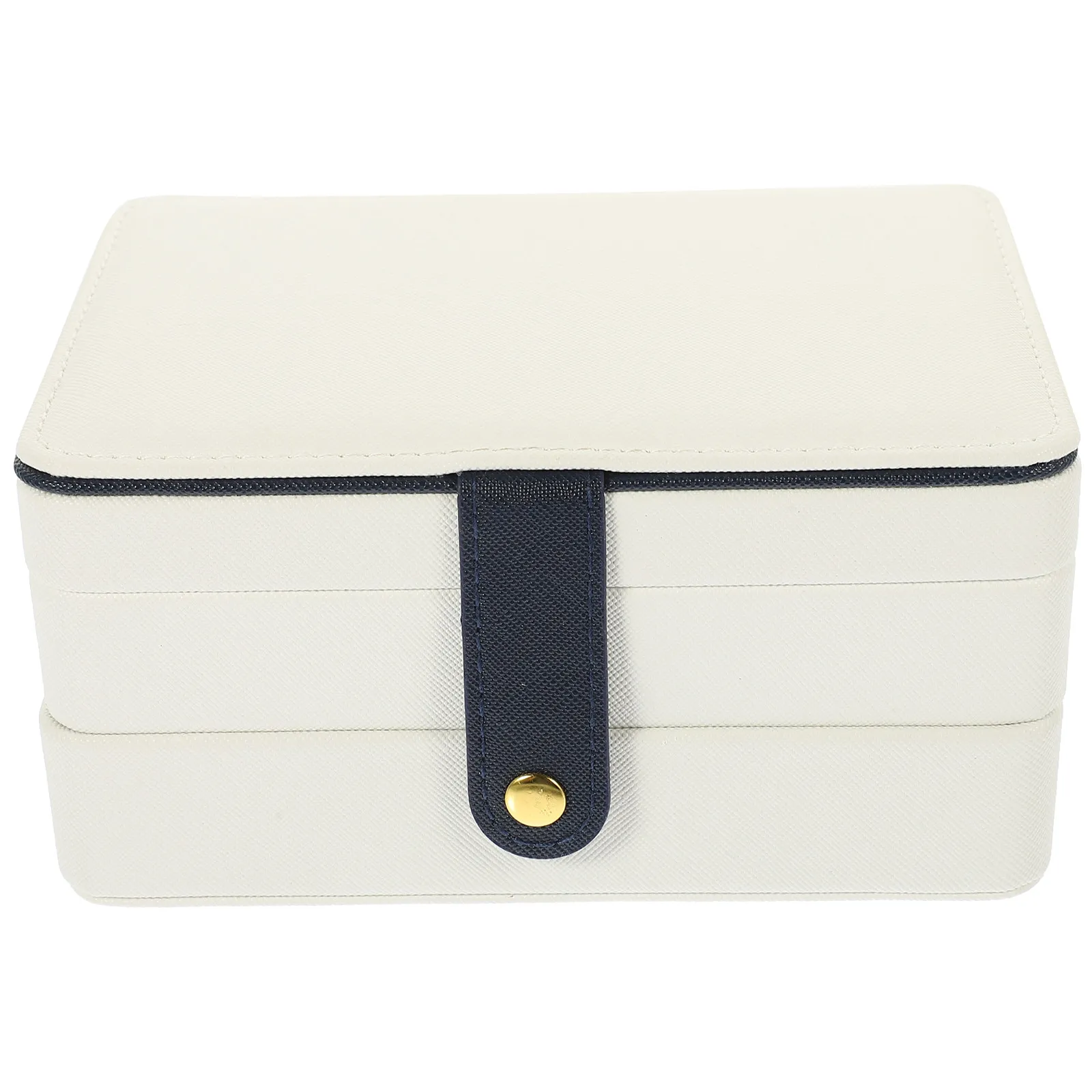 Multilayer Large Capacity Jewelry Box Portable Travel Organizer for Necklaces Earrings Rings Simple Jewelry Storage