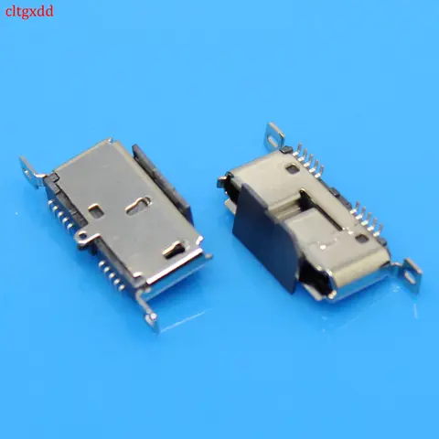1 Piece Micro USB 3.0 B Type DIP Female Socket DIP2 10pin USB Connector for Mobile Hard Disk Drives Data 3.0 Vertical USB Jack