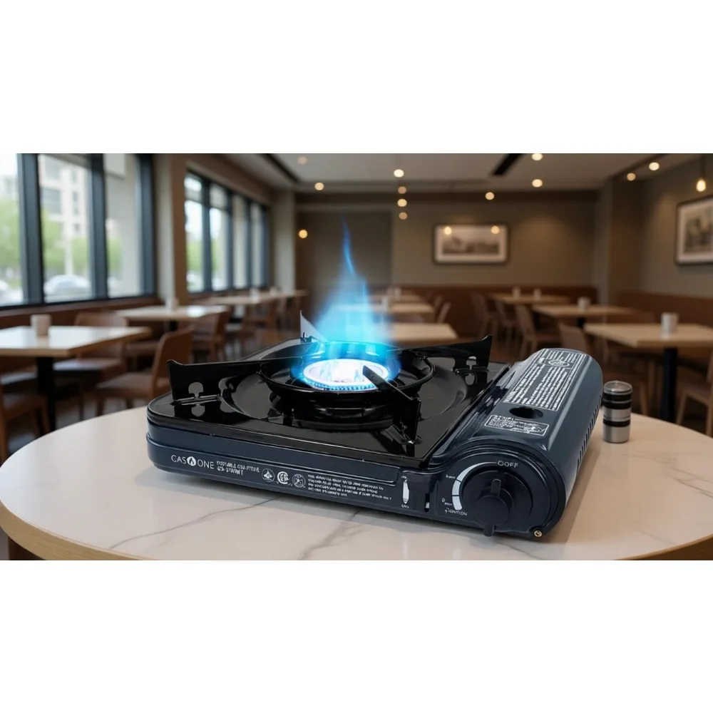 10000 BTU Portable Butane Stove with Carrying Case Compact Single Burner for Camping Backpacking Emergency Cooking Midnight
10000 BTU Portable Butane Stove with Carrying Case Compact Single Burner for Camping Backpacking Emergency Cooking Midnight