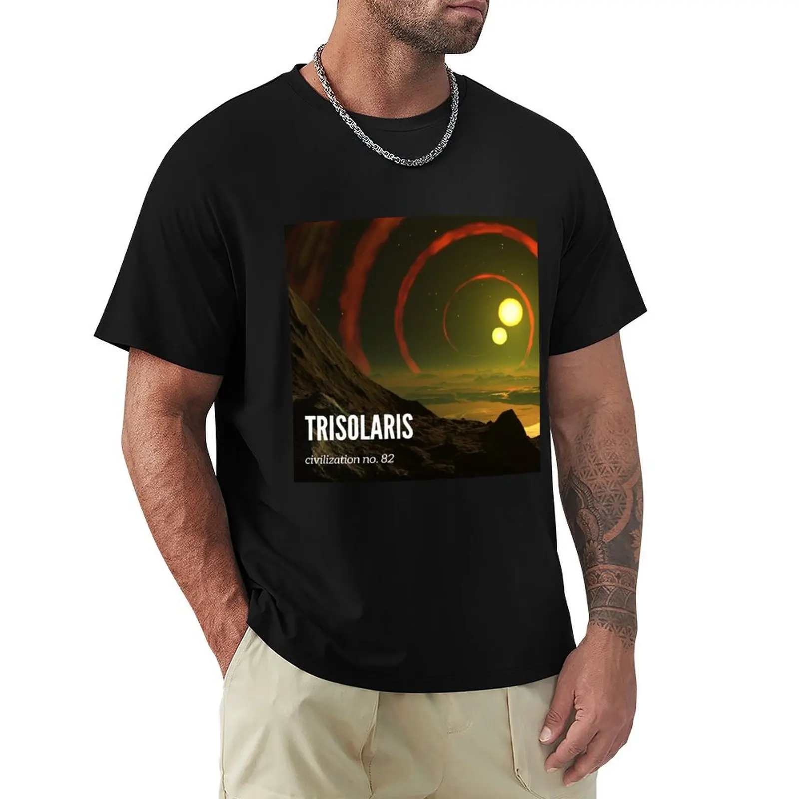 Trisolaris civilization no. 82 T-Shirt summer clothes anime workout shirts for men
Trisolaris civilization no. 82 T-Shirt summer clothes anime workout shirts for men