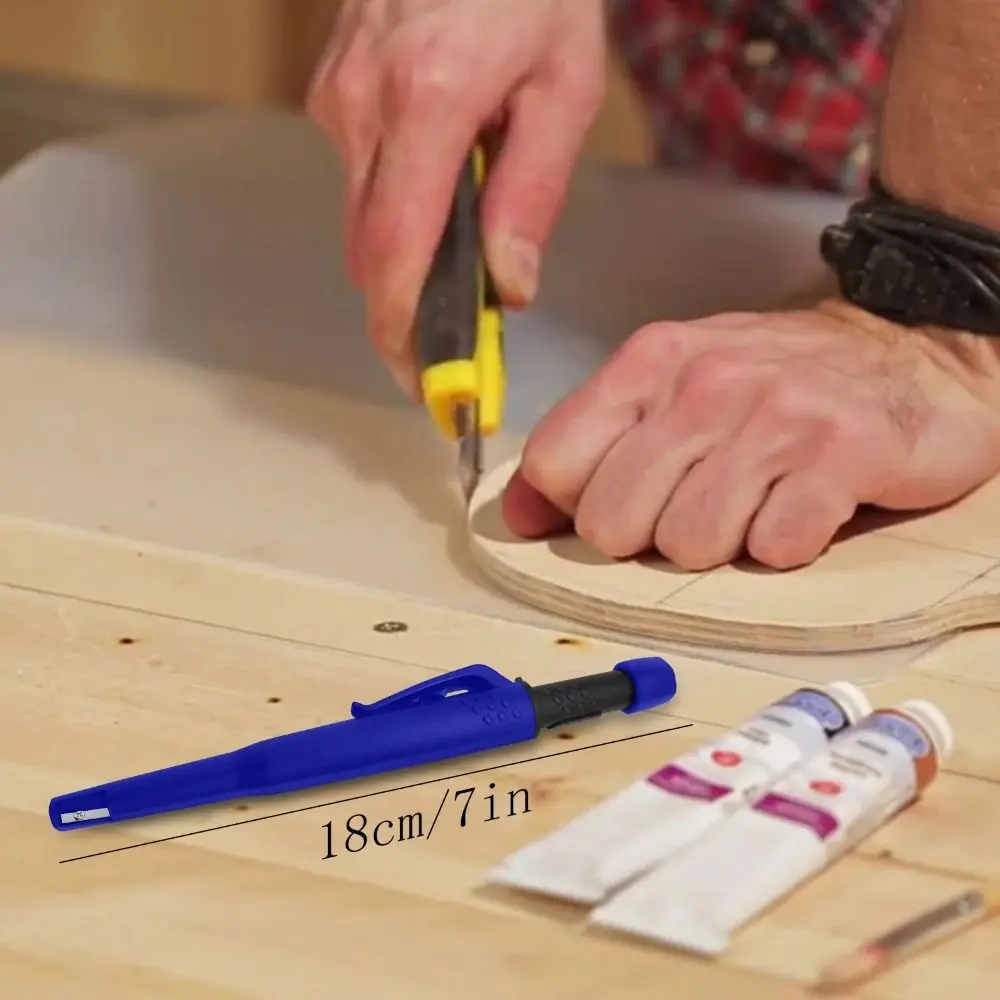 Solid Carpenter Mechanical Pencil One-piece design Pen Cap With Sharpener Woodworking Construction Pencil Stationery Supplies
Solid Carpenter Mechanical Pencil One-piece design Pen Cap With Sharpener Woodworking Construction Pencil Stationery Supplies