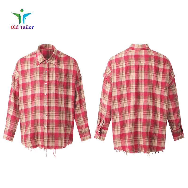 High Street New High Fashion Edition This Handmade Vintage Red Washed Tassel Plaid Jacket Mens Womens Vintage Shirt
High Street New High Fashion Edition This Handmade Vintage Red Washed Tassel Plaid Jacket Mens Womens Vintage Shirt