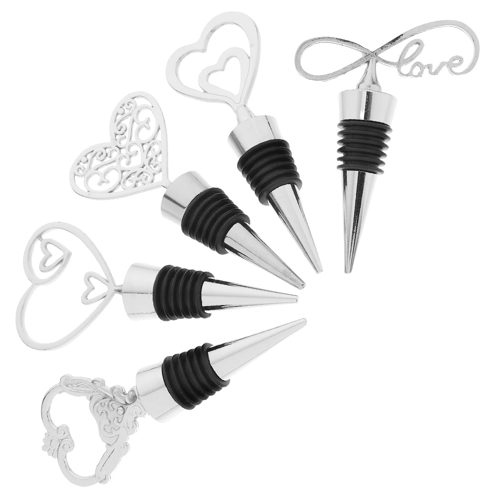 5pcs Cute Heart Bottle Stoppers Silver Reusable Corks For And Beverage Sealing Decorative Beverage Cork Topper Saver F
5pcs Cute Heart Bottle Stoppers Silver Reusable Corks For And Beverage Sealing Decorative Beverage Cork Topper Saver F
