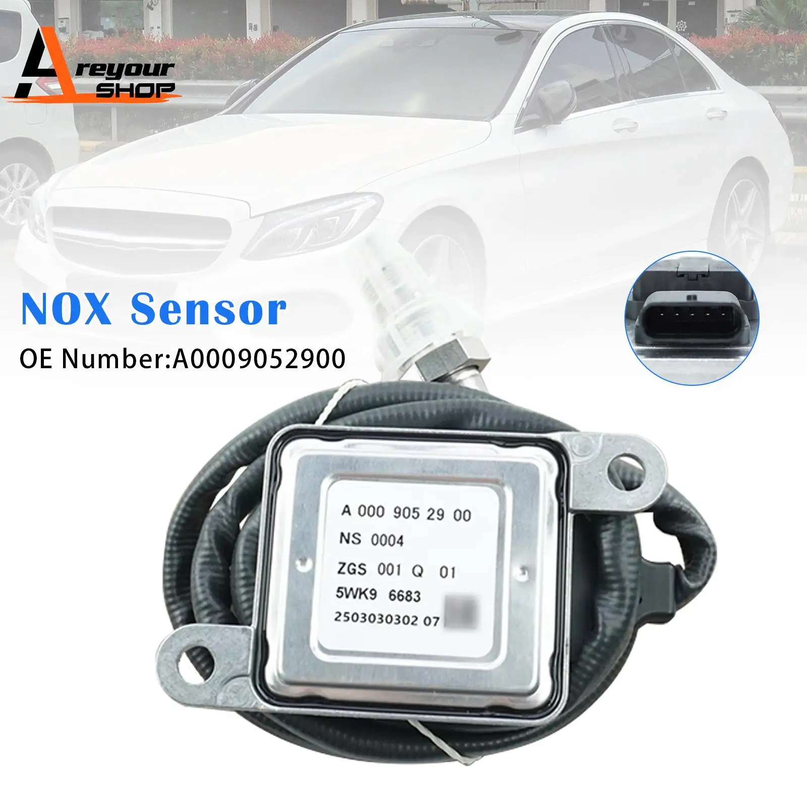 Areyourshop NOX Sensor A0009052900 for Mercedes-Benz C-Class W205 S205 C218 X218 W212 X164
Areyourshop NOX Sensor A0009052900 for Mercedes-Benz C-Class W205 S205 C218 X218 W212 X164